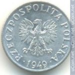 2 гроша 1949 г. Польша(18) -6491 - реверс