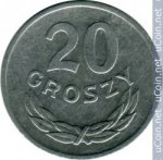 20 грошей 1985 г. Польша(18) -6491 - аверс