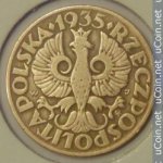 5 грошей 1935 г. Польша(18) -6491 - реверс