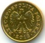1 грош 2012 г. Польша(18) -6491 - реверс