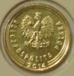 1 грош 2014 г. Польша(18) -6491 - реверс