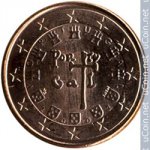 1 цент 2002 г. Португалия(18) -16372 - реверс