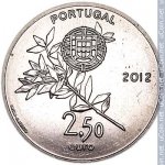 2,5 евро 2012 г. Португалия(18) -16372 - аверс