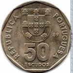 50 эскудо 1989 г. Португалия(18) -16372 - аверс