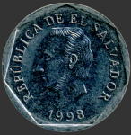 10 сентаво 1998 г. Сальвадор(19) - 114 - реверс