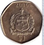 1 тала 2006 г. Самоа(19) - 1071 - реверс