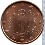 1 цент 2006 г. Сан-Марино(19) -60744 - реверс