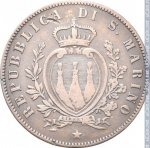 5 чентезимо 1864 г. Сан-Марино(19) -60744 - аверс