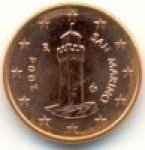 1 цент 2011 г. Сан-Марино(19) -60744 - реверс