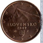 2 цента 2009 г. Словакия(20) - 5811 - реверс