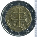 2 евро 2009 г. Словакия(20) - 5811 - реверс