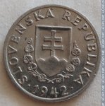 20 геллеров 1942 г. Словакия(20) - 5811 - аверс