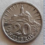 20 геллеров 1942 г. Словакия(20) - 5811 - реверс