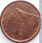 5 центов 2009 г. Словакия(20) - 5811 - реверс