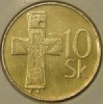 10 крон 2003 г. Словакия(20) - 5811 - аверс