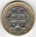 1 евро 2009 г. Словакия(20) - 5811 - реверс