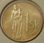 1 крона 2007 г. Словакия(20) - 5811 - аверс