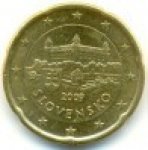 20 центов 2009 г. Словакия(20) - 5811 - реверс