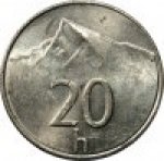 20 геллеров 2000 г. Словакия(20) - 5811 - аверс