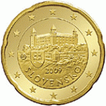 20 центов 2014 г. Словакия(20) - 5811 - реверс