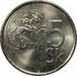 5 крон 2007 г. Словакия(20) - 5811 - аверс