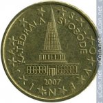 10 центов 2007 г. Словения(20) -5330 - реверс