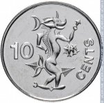 10 центов 2005 г. Соломоновы острова(20) - 607 - реверс
