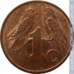 1 цент 1996 г. ЮАР(26) - 385 - аверс