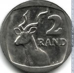 2 ранда 1990 г. ЮАР(26) - 385 - реверс