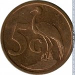 5 центов 1999 г. ЮАР(26) - 385 - реверс