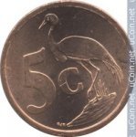 5 центов 2004 г. ЮАР(26) - 385 - аверс