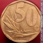 50 центов 1996 г. ЮАР(26) - 385 - аверс