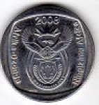 1 ранд 2008 г. ЮАР(26) - 385 - реверс