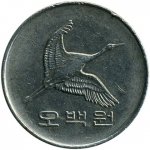 500 вон 1991 г. Корея Южная(12) -1084 - аверс
