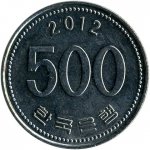 500 вон 2012 г. Корея Южная(12) -1084 - реверс