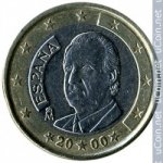 1 евро 2000 г. Испания(10) -12911 - аверс