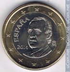1 евро 2014 г. Испания(10) -12911 - реверс
