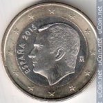 1 евро 2015 г. Испания(10) -12911 - реверс