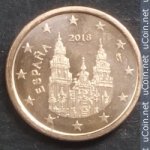 1 цент 2018 г. Испания(10) -12911 - реверс