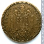 1 песета 1947 г. Испания(10) -12911 - реверс