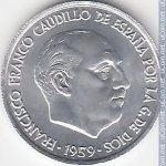 10 сентимо 1959 г. Испания(10) -12911 - аверс