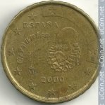 10 центов 2000 г. Испания(10) -12911 - реверс