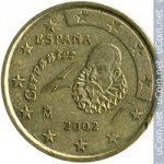 10 центов 2002 г. Испания(10) -12911 - реверс