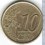 10 центов 2005 г. Испания(10) -12911 - реверс