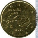 10 центов 2010 г. Испания(10) -12911 - реверс