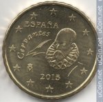 10 центов 2015 г. Испания(10) -12911 - реверс