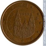 2 цента 1999 г. Испания(10) -12911 - реверс
