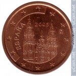2 цента 2005 г. Испания(10) -12911 - реверс