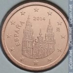 2 цента 2014 г. Испания(10) -12911 - реверс