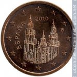 2 цента 2010 г. Испания(10) -12911 - реверс